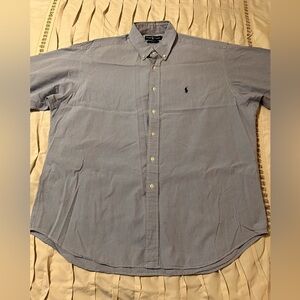Ralph Lauren Men’s Size XL Blake Shirt Blue Checkered Long Sleeve